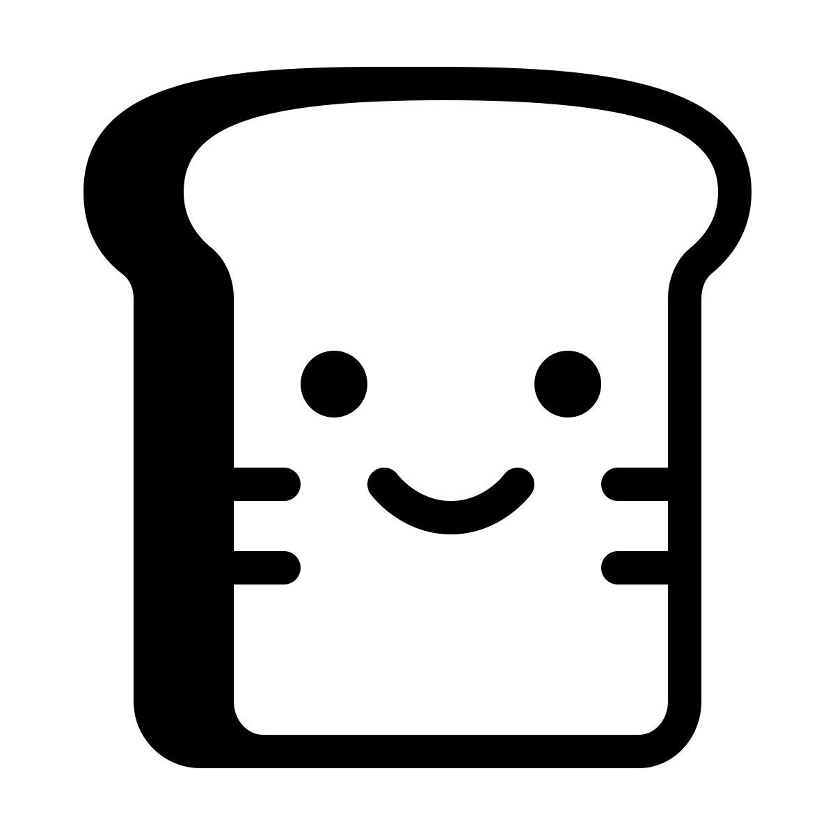 ios 17 filled style 卡哇伊面包 icon