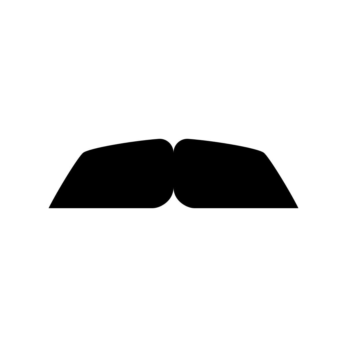 ios 17 filled style bigote estilo cepillo icon