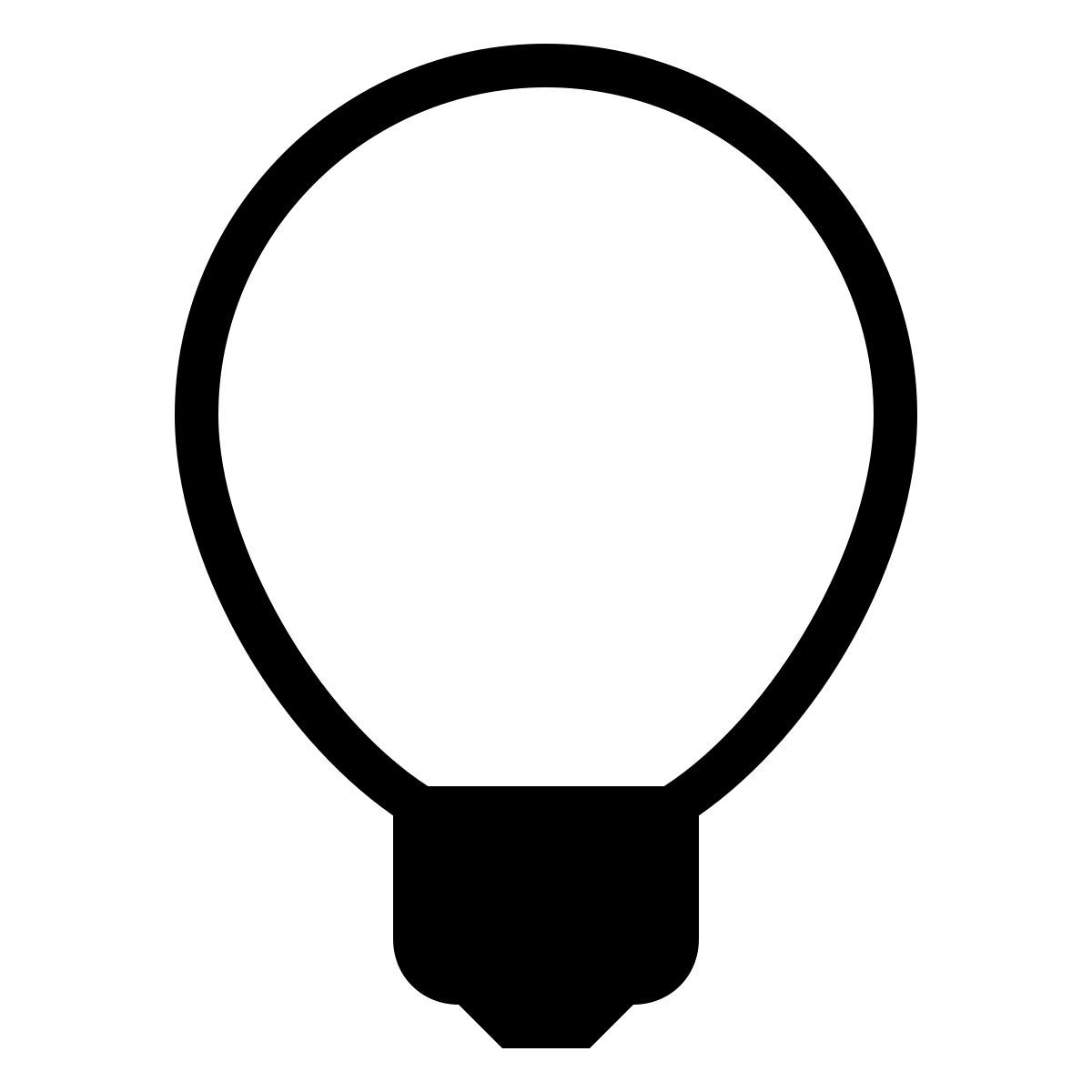 ios 17 filled style 글로브 전구 icon