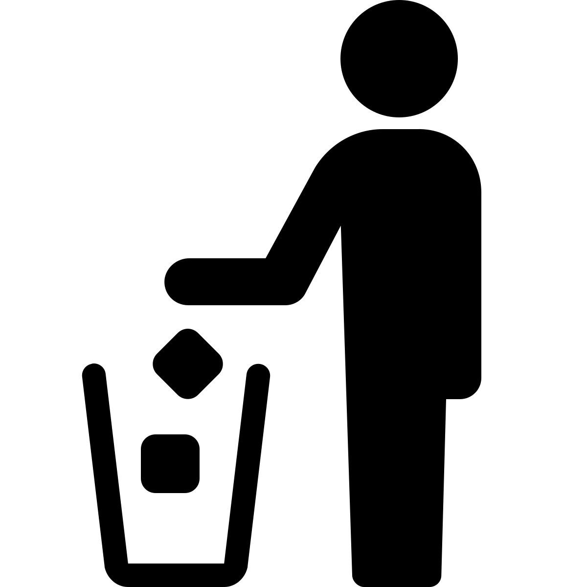 ios 17 filled style disposal icon