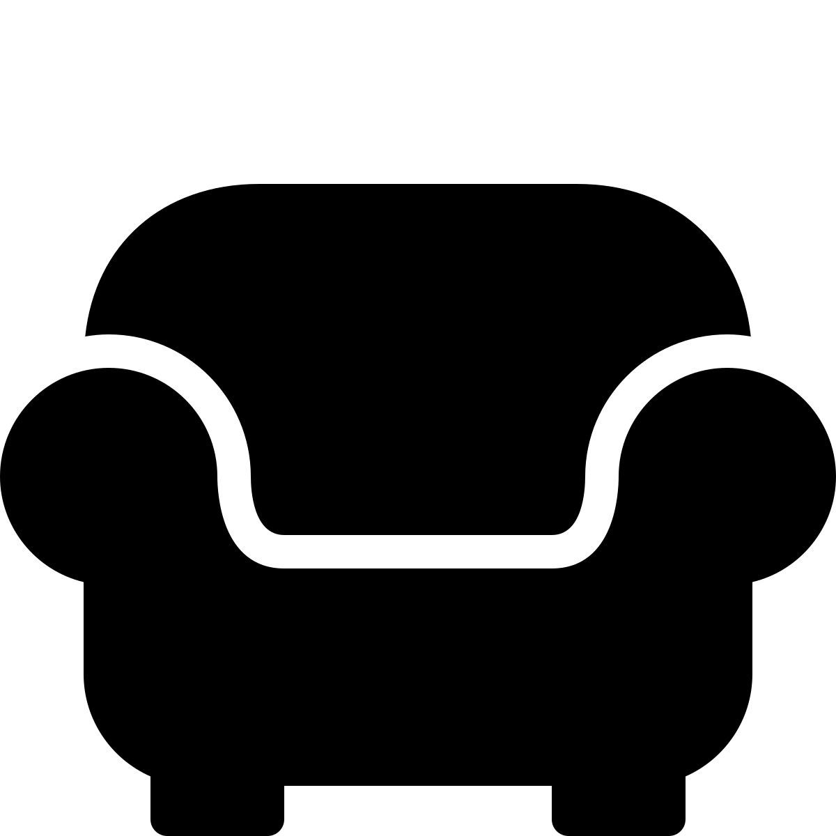 ios 17 filled style 客厅 icon