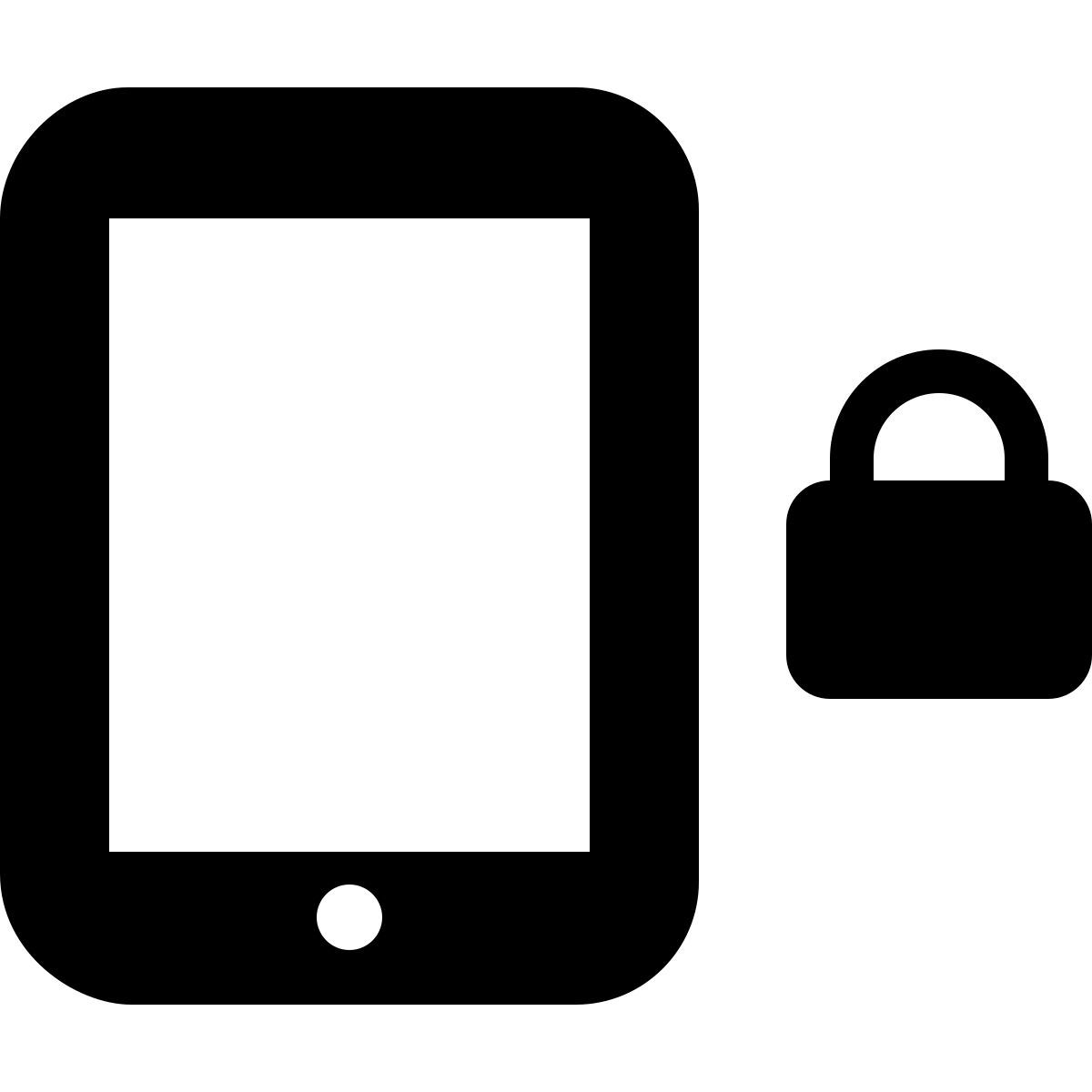 ios 17 filled style 잠금 초상화 icon