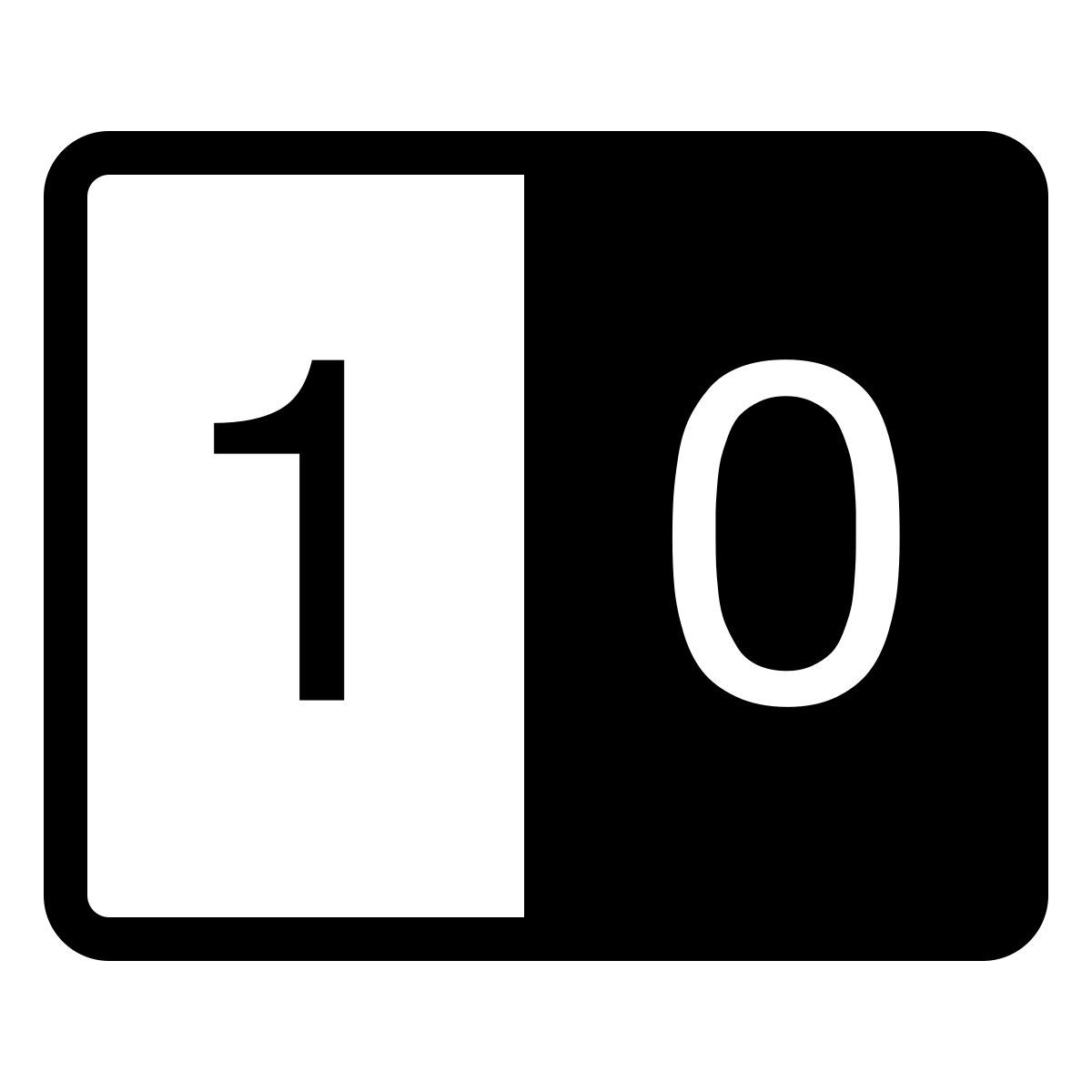 ios 17 filled style números icon