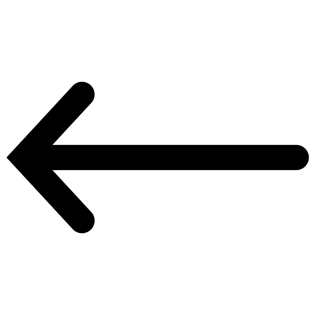 ios 17 filled style flecha izquierda larga icon