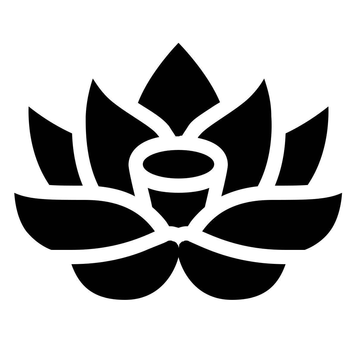 ios 17 filled style lotus icon