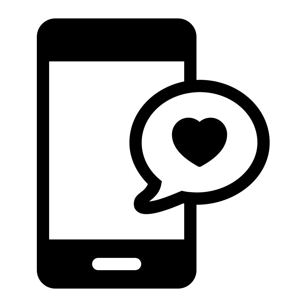 ios 17 filled style love message icon