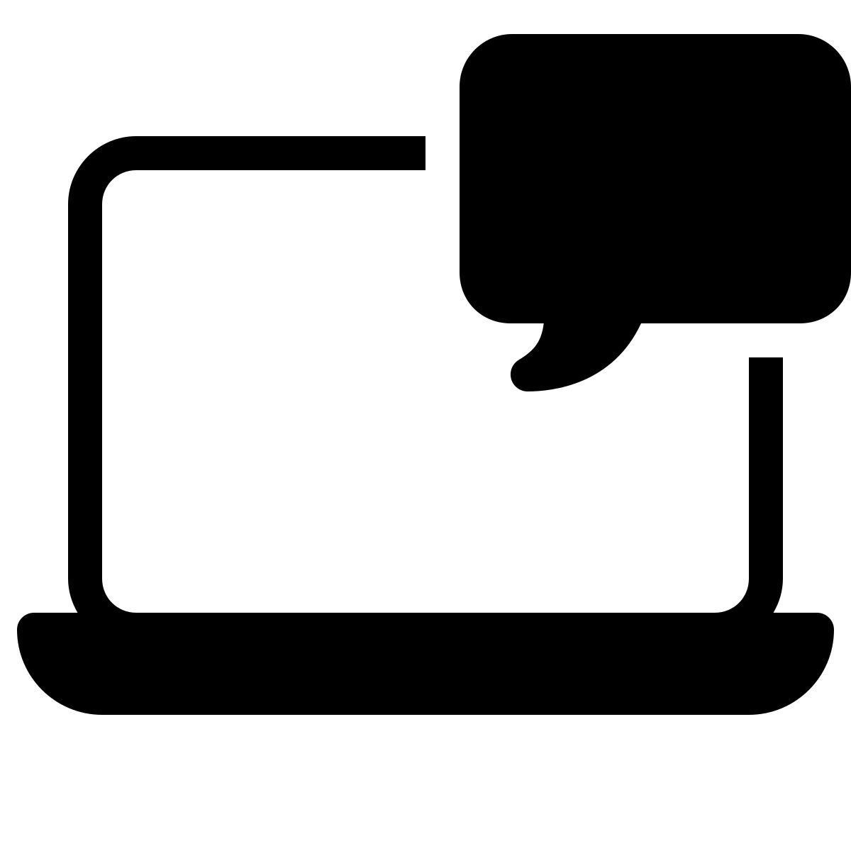 ios 17 filled style macbook chat icon