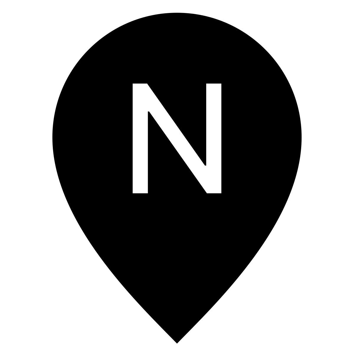 ios 17 filled style marker n icon