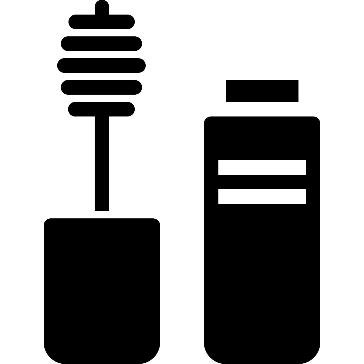 ios 17 filled style máscara de pestañas icon