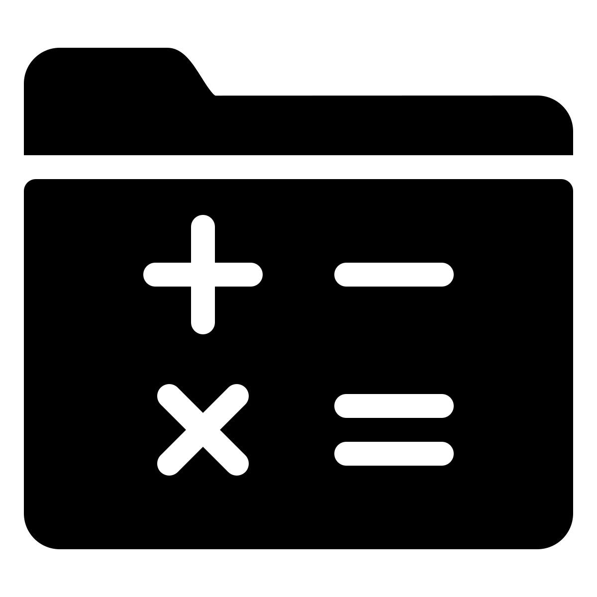 ios 17 filled style 数学文件夹 icon