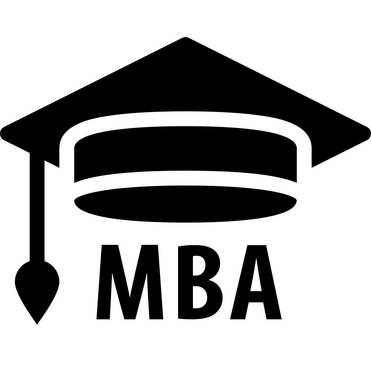 ios 17 filled style 경영학 석사 icon