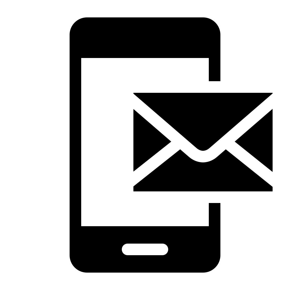 ios 17 filled style mobile email icon