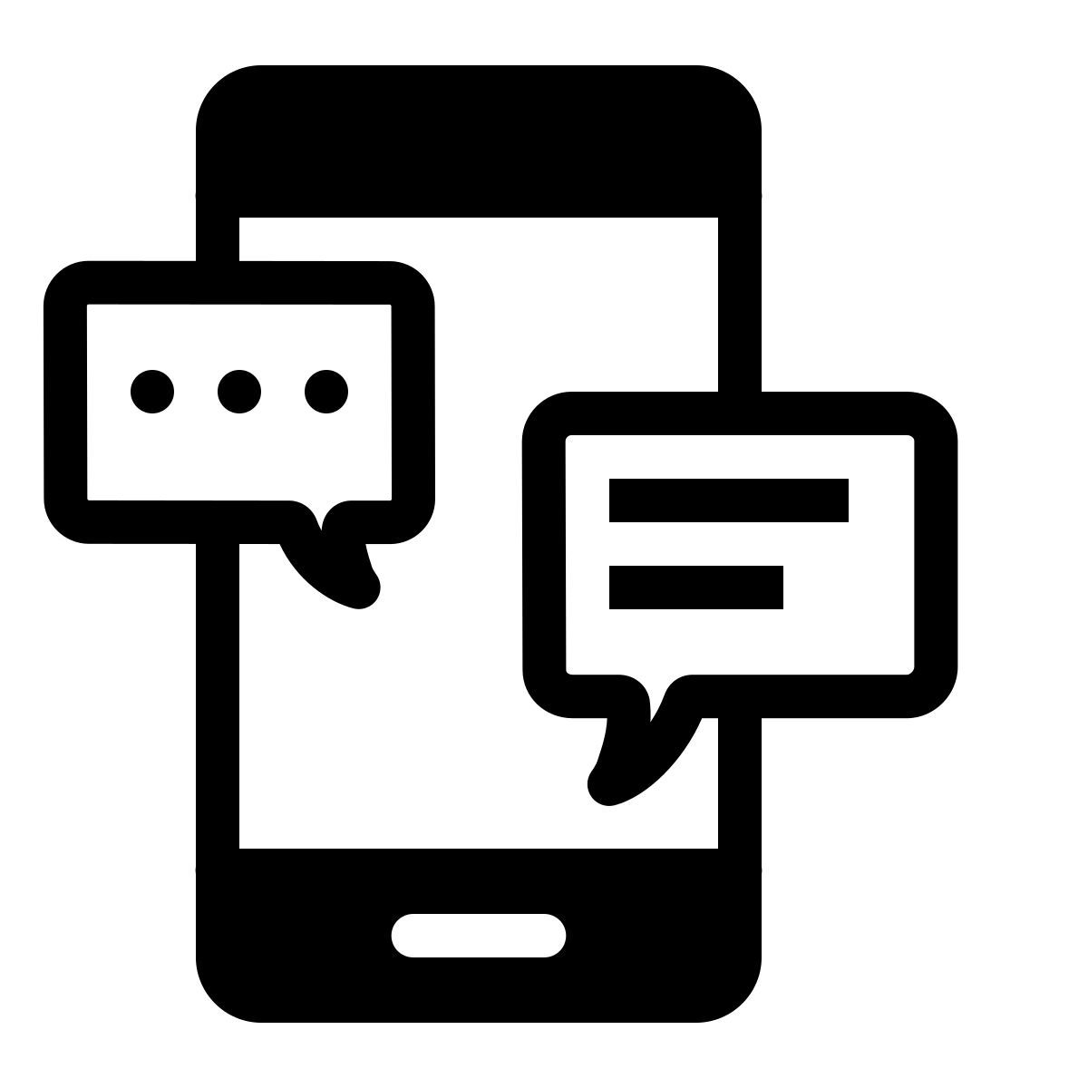 ios 17 filled style 手机短信 icon