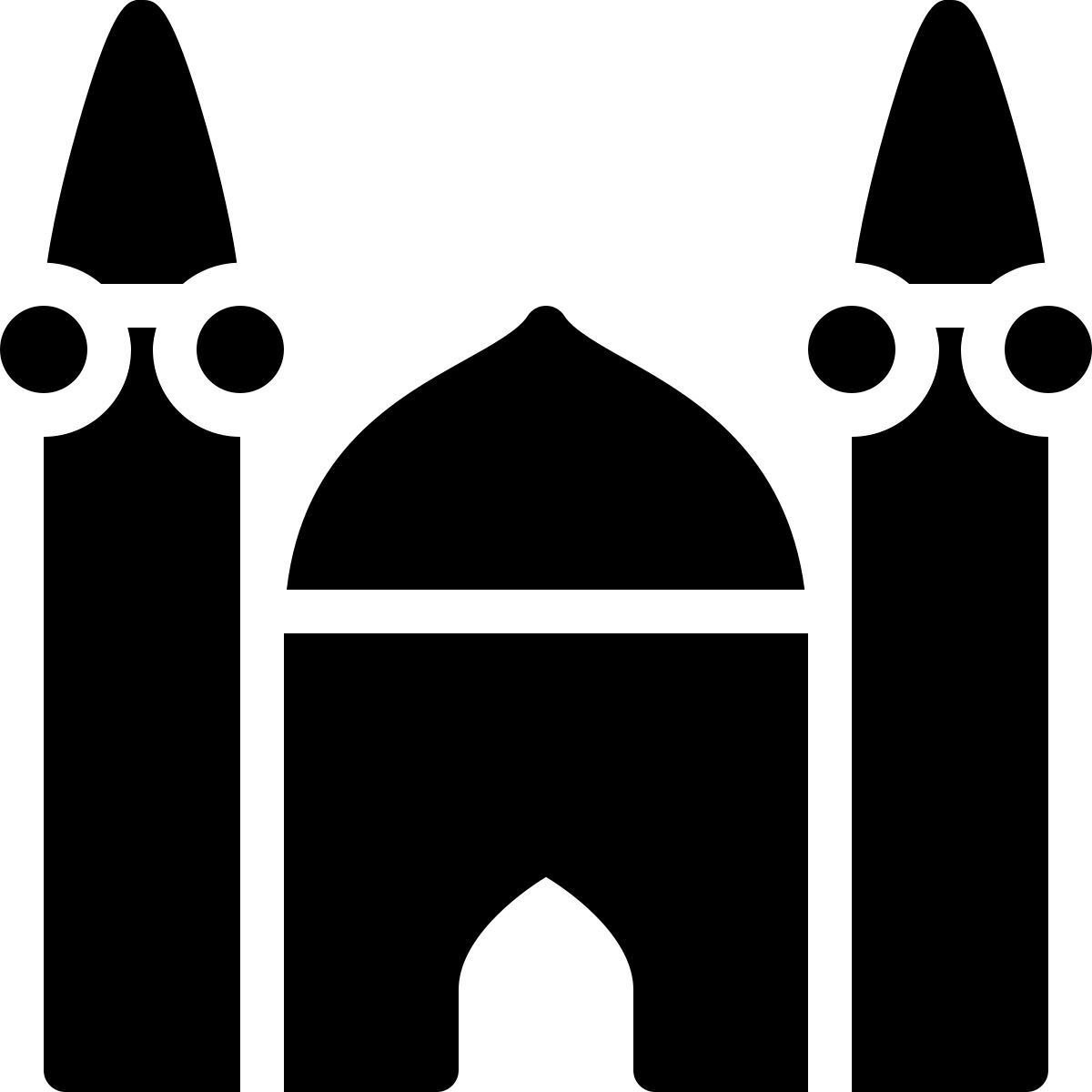 ios 17 filled style 모스크 icon