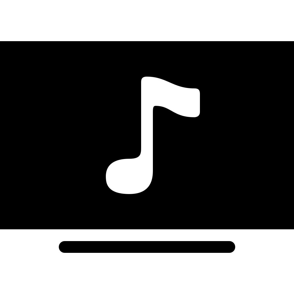 ios 17 filled style 뮤직 비디오 icon