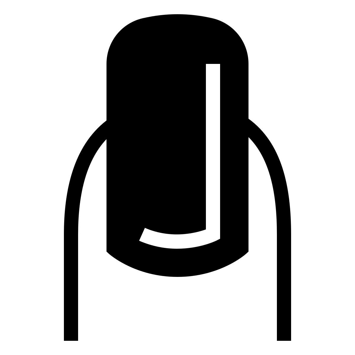 ios 17 filled style nägel icon