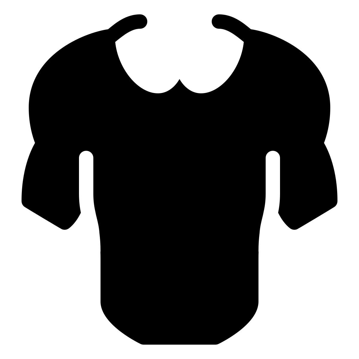 ios 17 filled style cuello icon