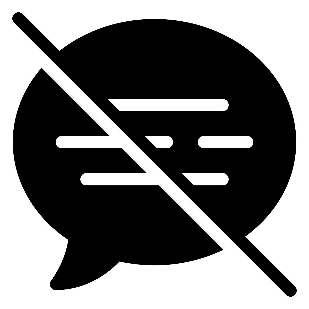 ios 17 filled style no chat message icon