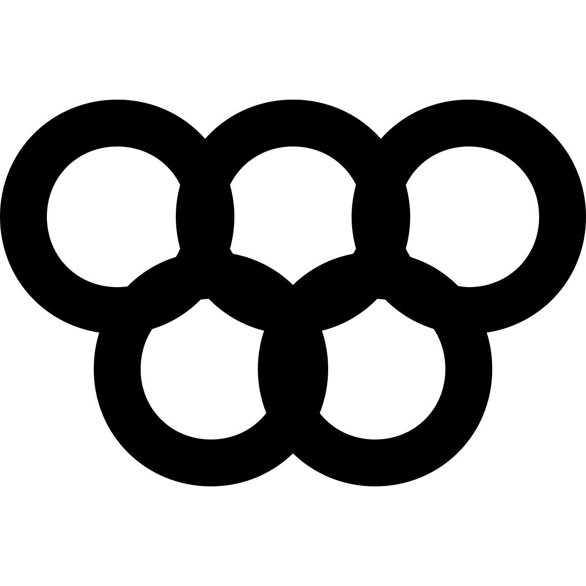 ios 17 filled style olympic rings icon