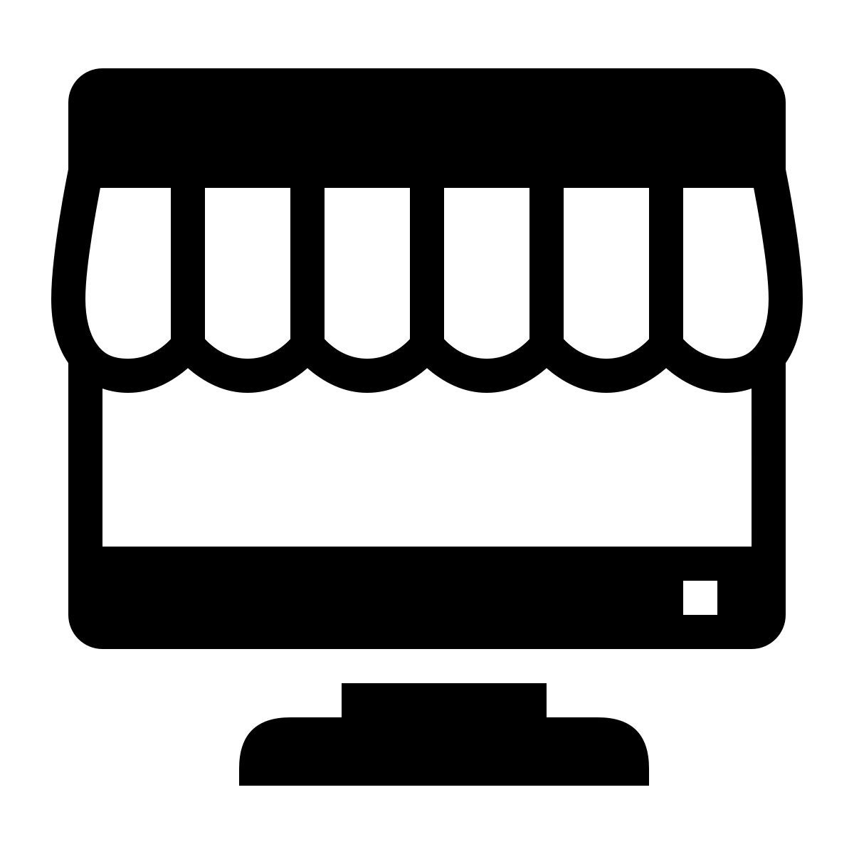 ios 17 filled style 网上购物 icon