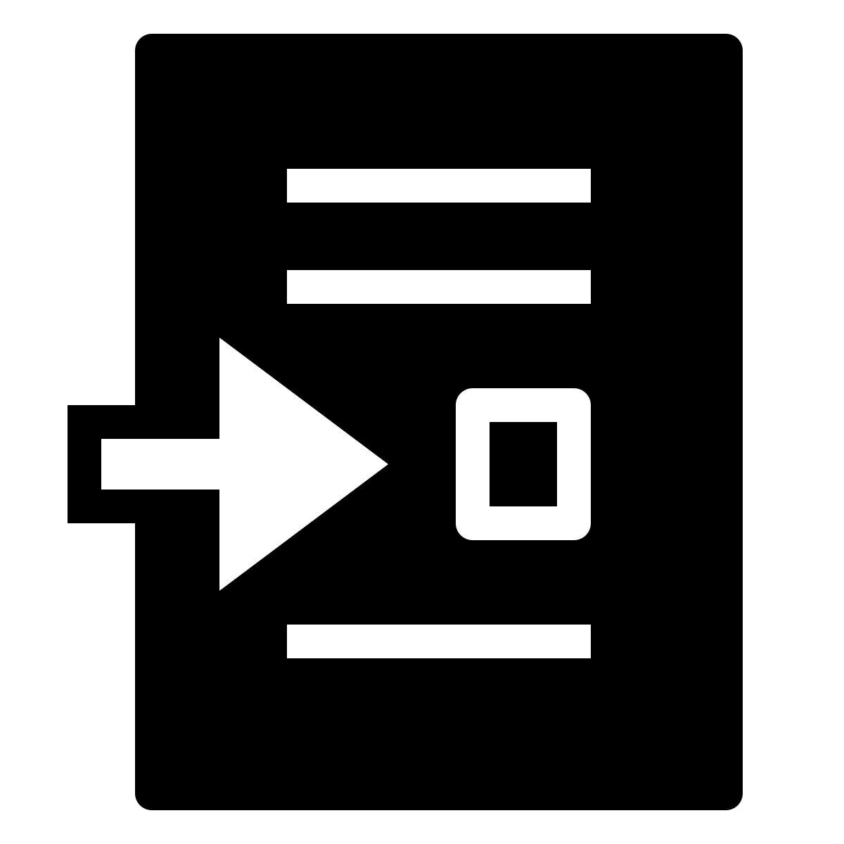 ios 17 filled style apri file sotto cursore icon