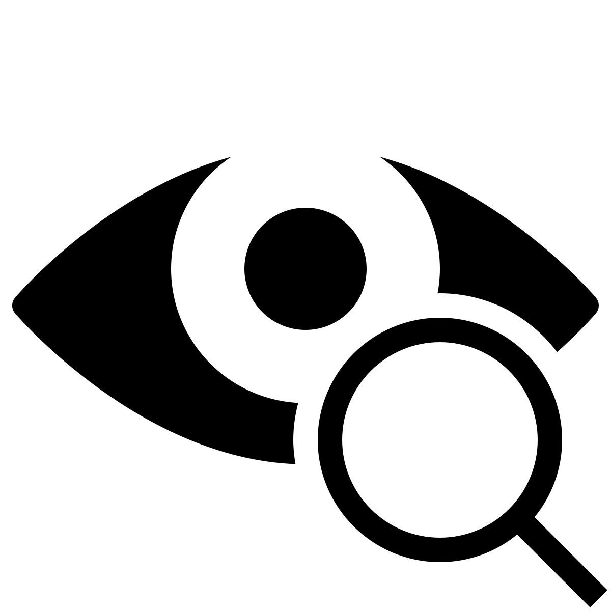 ios 17 filled style 眼睛 icon