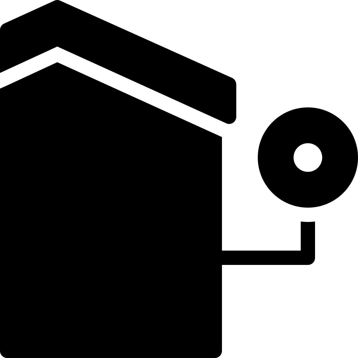 ios 17 filled style circuito cerrado de televisión icon