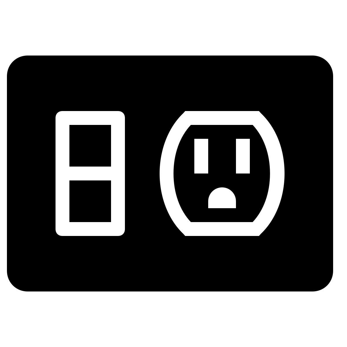 ios 17 filled style 콘센트 스위치 icon