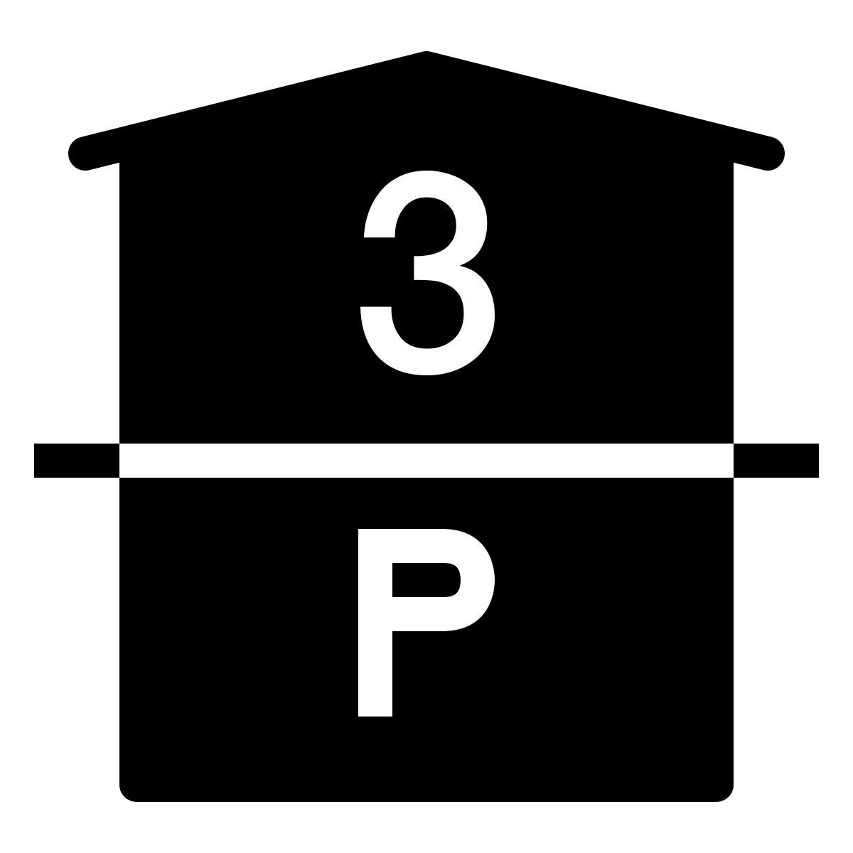 ios 17 filled style aparcamiento y 3er piso icon