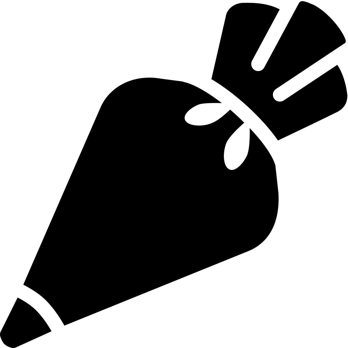 ios 17 filled style poche à douille pâtissière icon