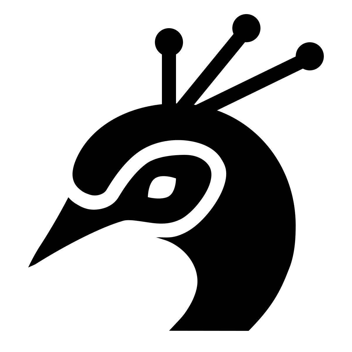 ios 17 filled style 공작 머리 icon