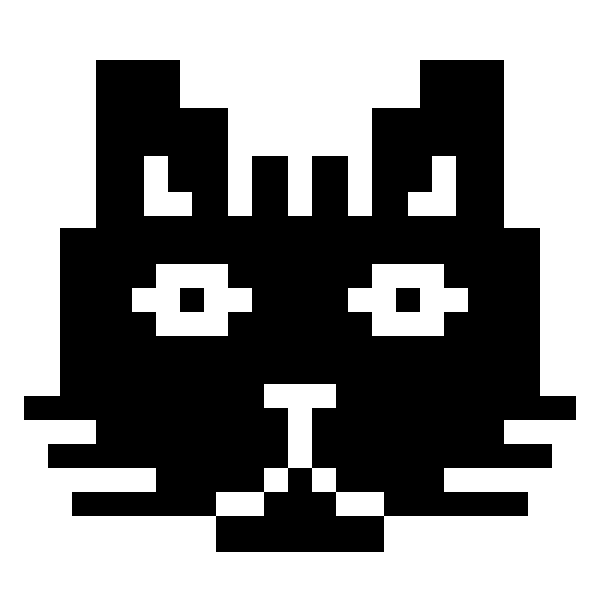 ios 17 filled style gato pixel icon