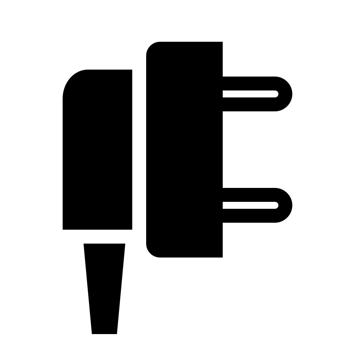 ios 17 filled style plug icon