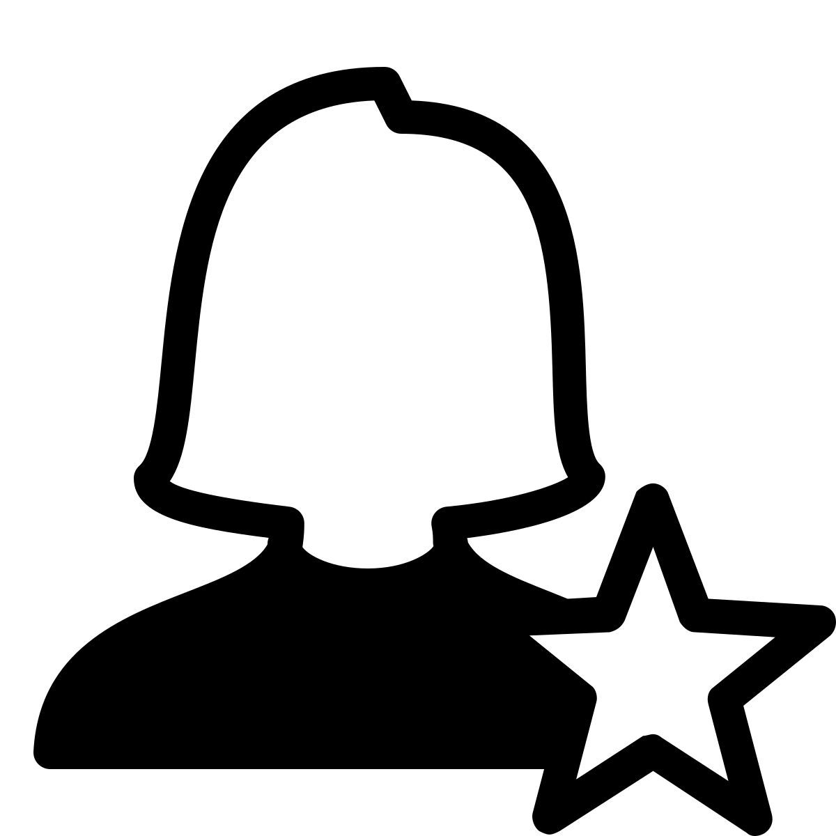 ios 17 filled style mujer popular icon