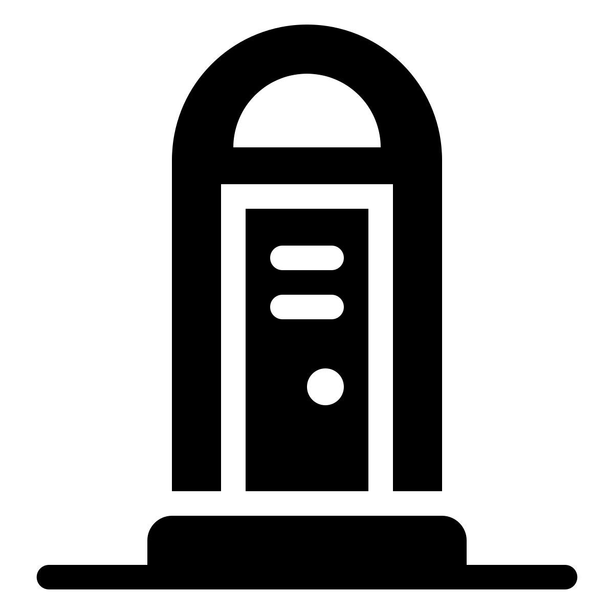 ios 17 filled style 이동식 화장실 icon