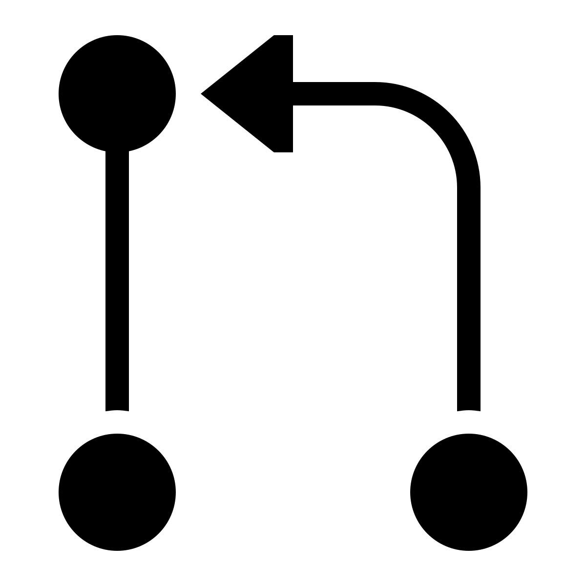 ios 17 filled style pull request icon