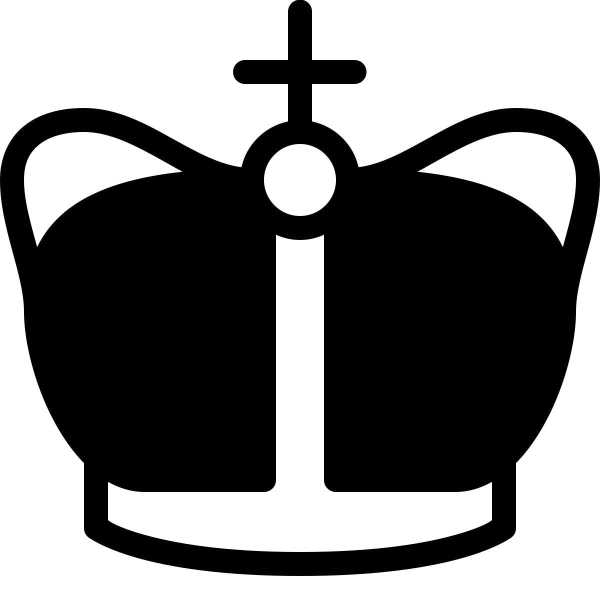 ios 17 filled style reina del reino unido icon