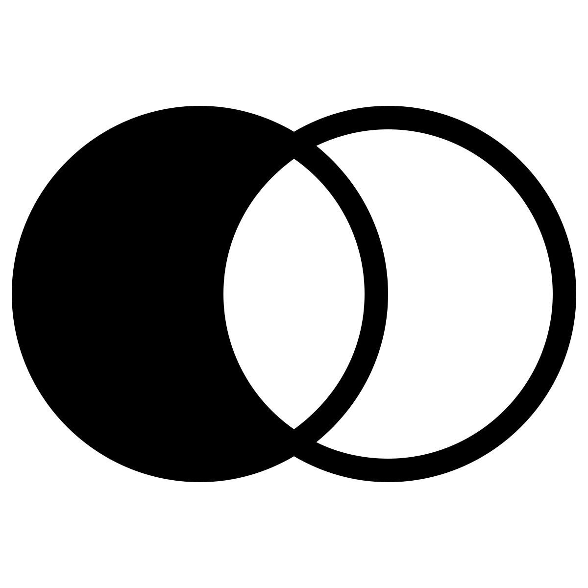 ios 17 filled style requête jointure externe gauche icon