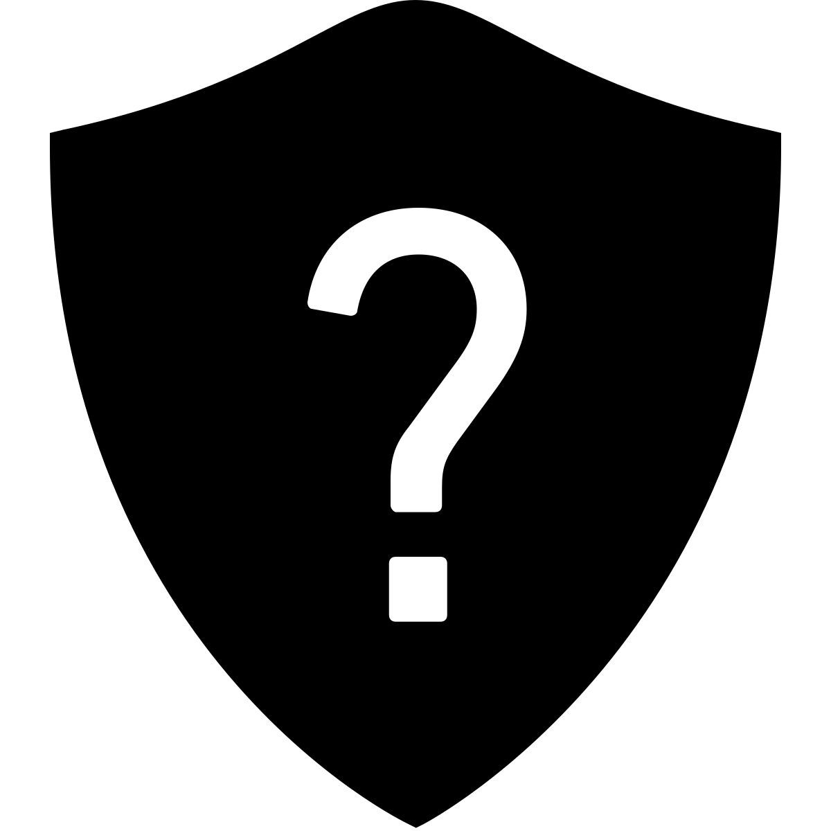 ios 17 filled style 질문 방패 icon