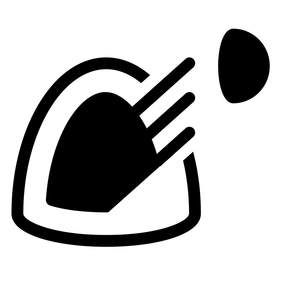 ios 17 filled style 雨和光传感器 icon