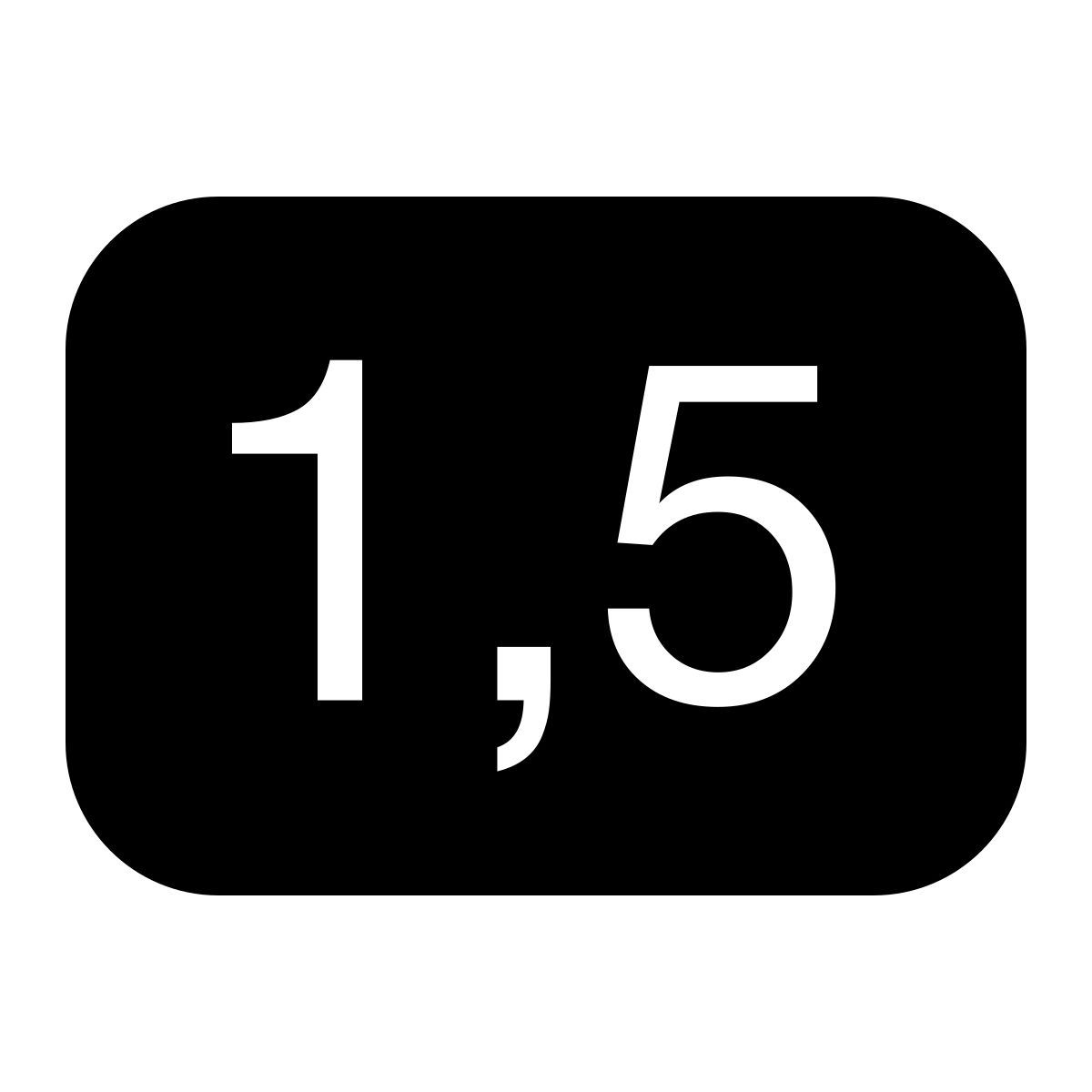 ios 17 filled style nombre réel icon