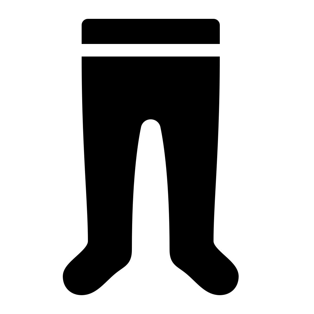 ios 17 filled style red children's tights icon