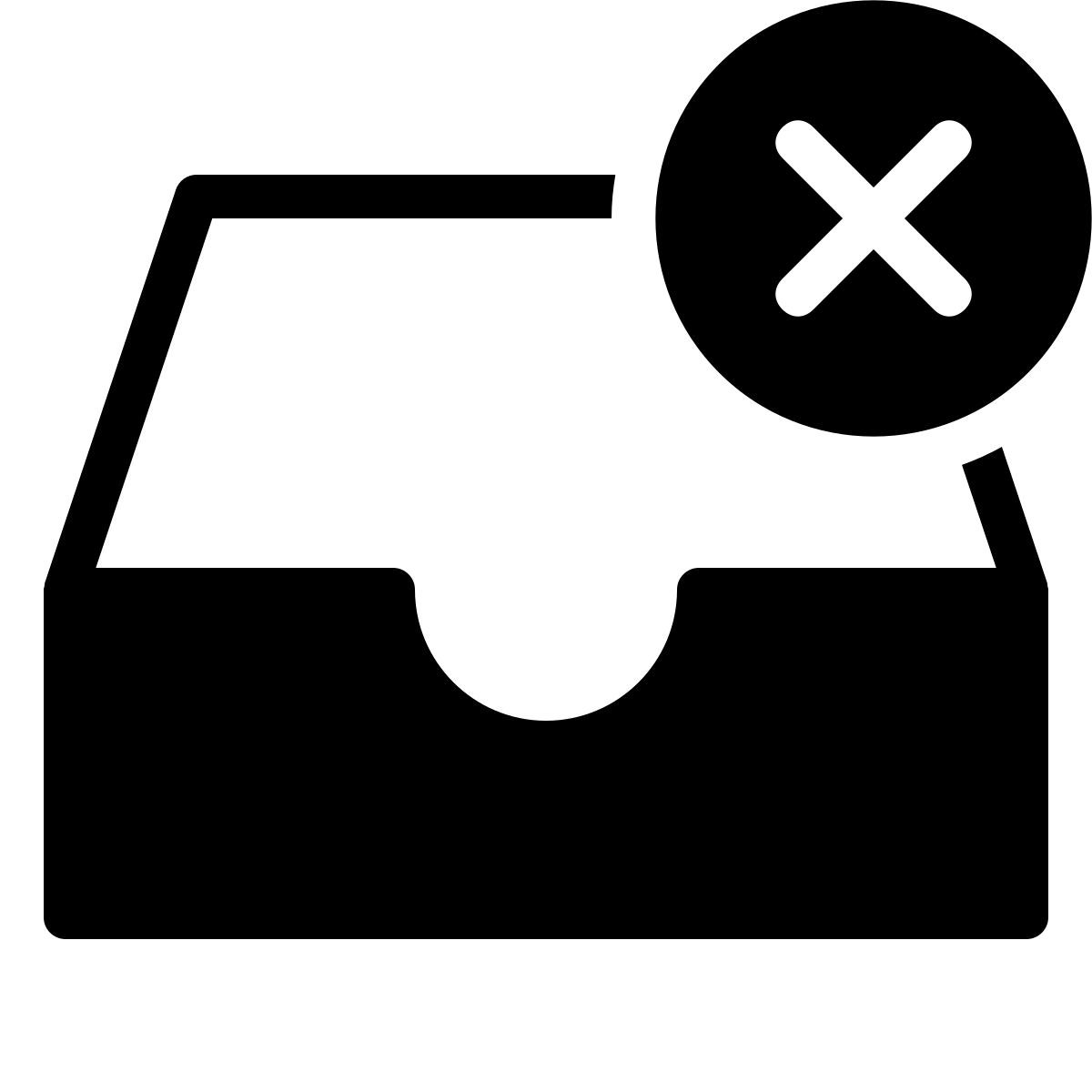 ios 17 filled style 받은 편지함에서 제거 icon