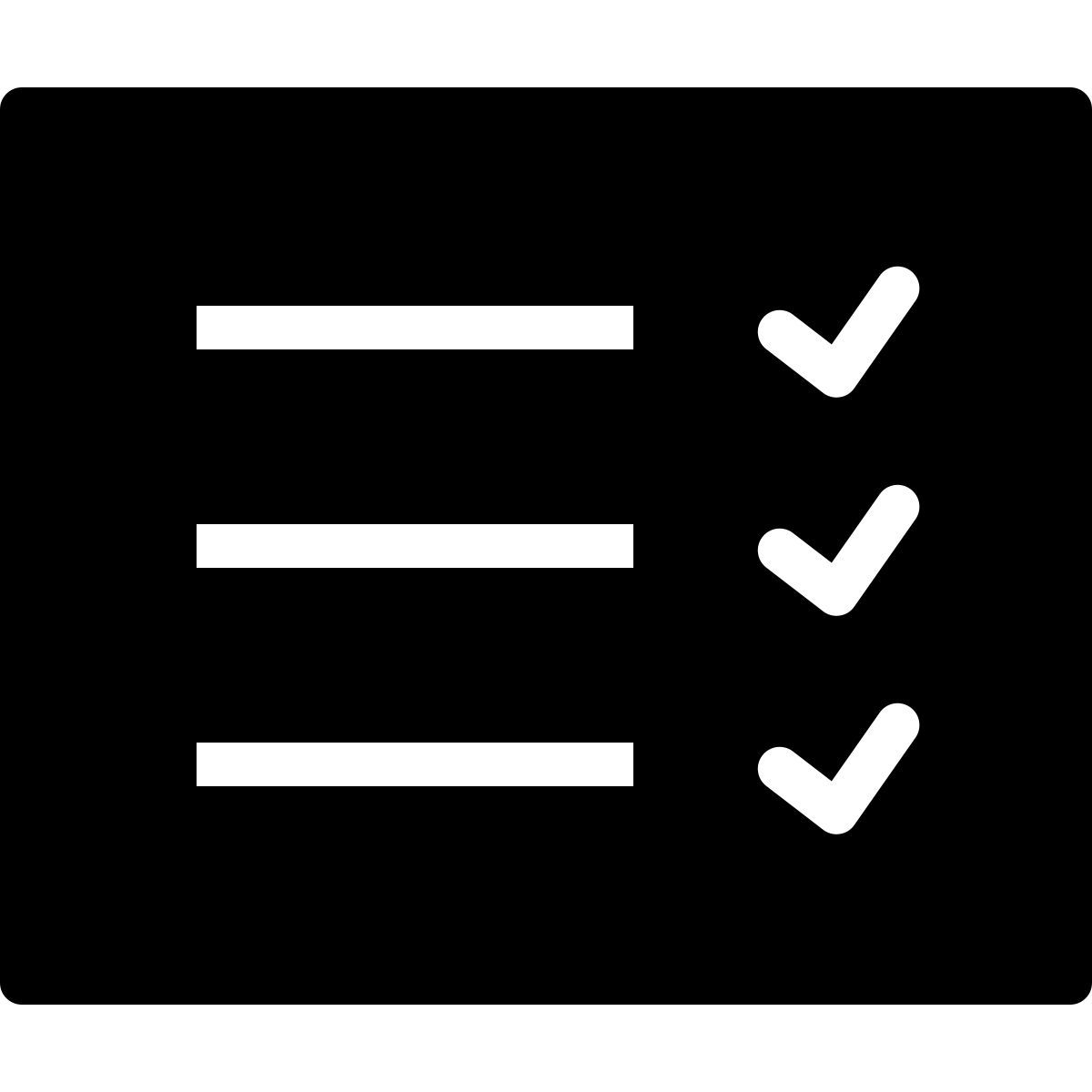 ios 17 filled style checkliste icon