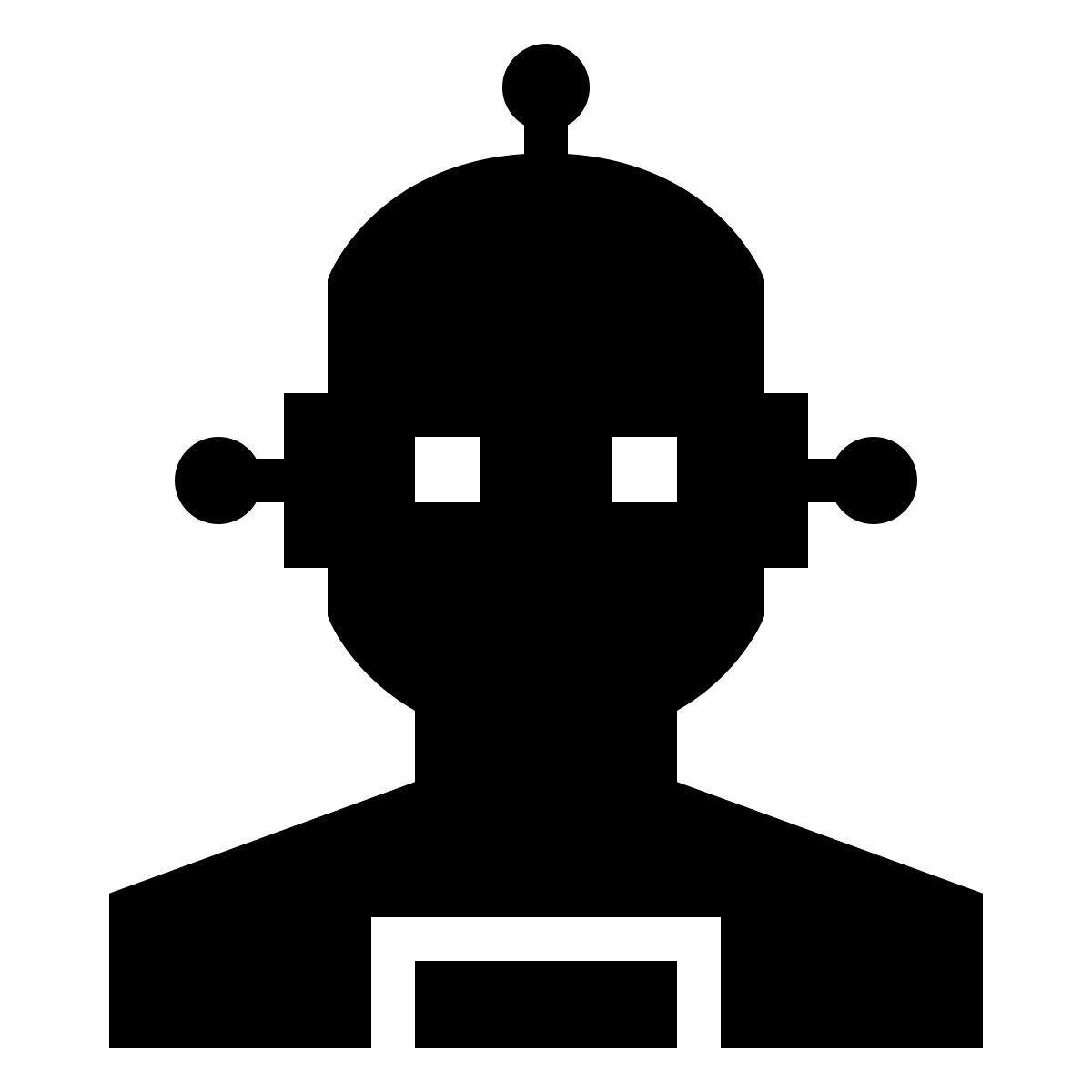 ios 17 filled style 레트로 로봇 icon