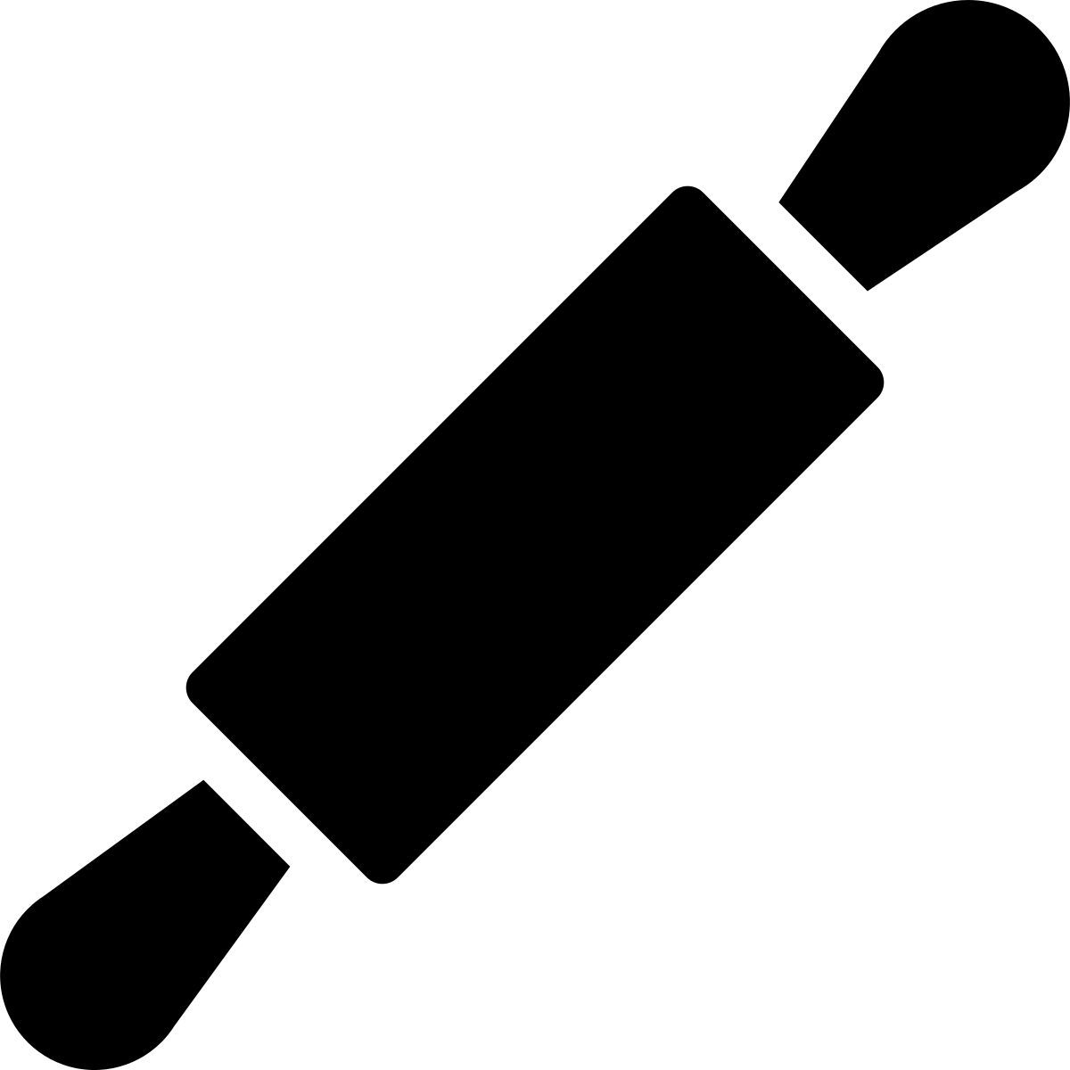 ios 17 filled style rolling pin icon