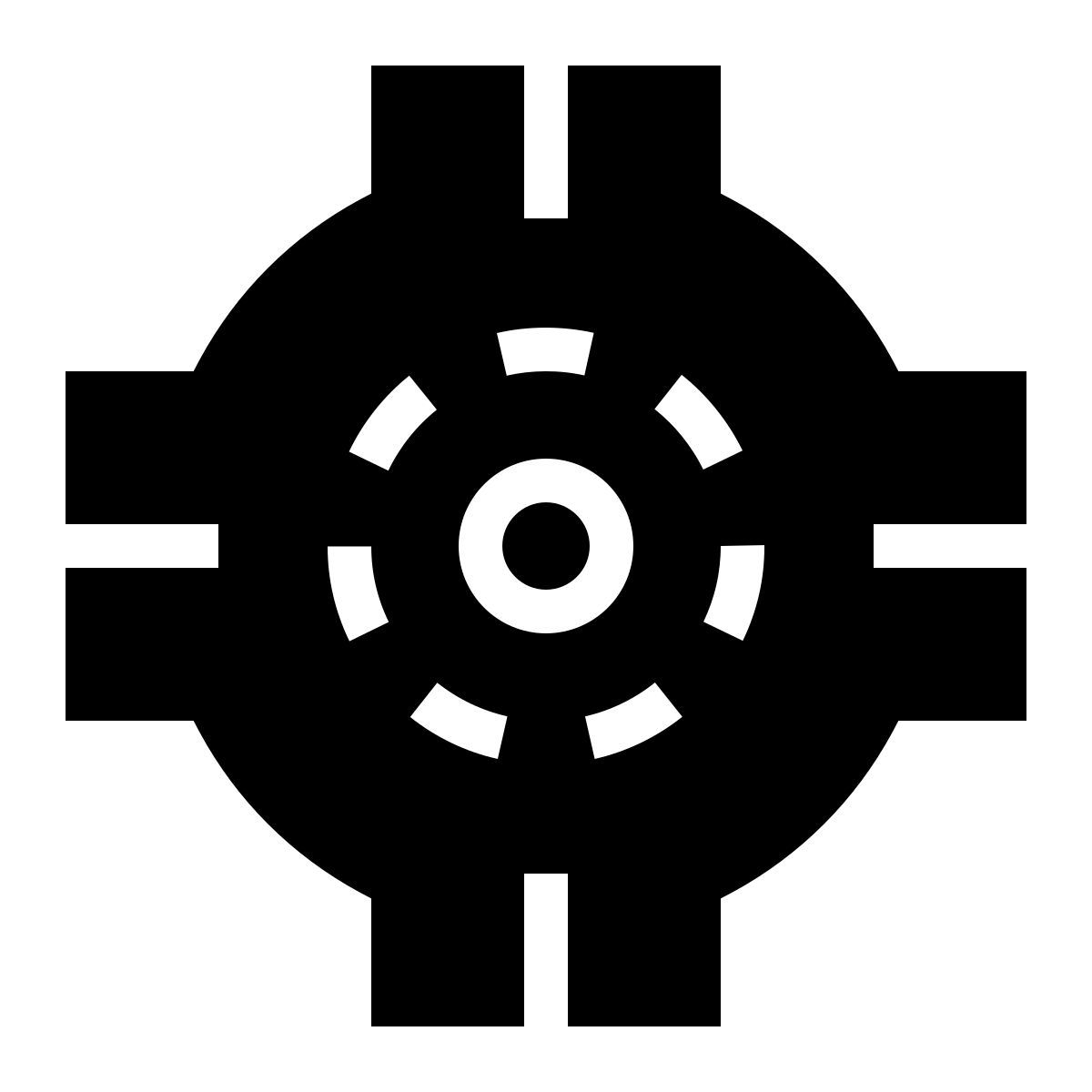 ios 17 filled style rotatoria   icon