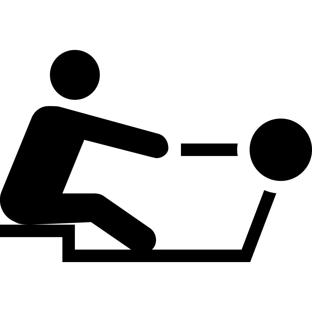 ios 17 filled style rowing machine icon