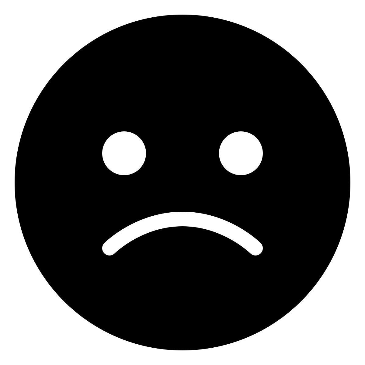 ios 17 filled style sad icon