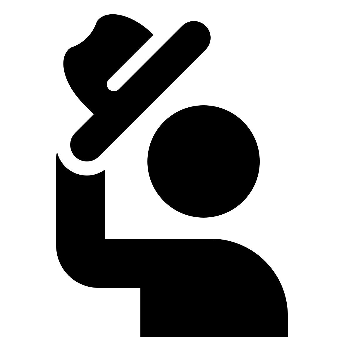 ios 17 filled style salute icon